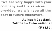 Testimonials for Our Web Hosting Services